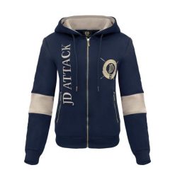 Bluza z zamkiem JD ATTACK Stefanie. Czerwone bluzy JD ATTACK, l, bez wzorów, z bawełny, bez ramiączek, bez kaptura. Za 189.00 zł.