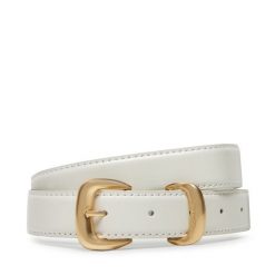 Pasek Damski Calvin Klein. Białe paski Calvin Klein, bez wzorów. Za 219.99 zł.