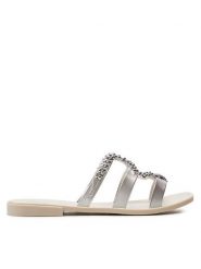 Melissa Klapki Melissa Slide + Bo.Bo. Ad 33862 Biały. Białe klapki Melissa, bez wzorów, z tworzywa sztucznego, bez obcasa, bez zapięcia. Za 299.99 zł.