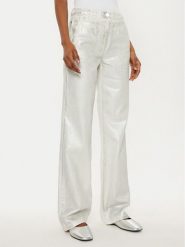 MAX&Co. Jeansy Basilio 2516131021200 Srebrny Wide Leg. Szare jeansy MAX&Co., bez wzorów, z bawełny. Za 589.99 zł.