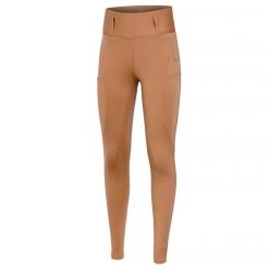 Legginsy jeździeckie damskie EQUESTRIAN QUEEN Southampton 24AW z pełnym lejem. Brązowe legginsy EQUESTRIAN QUEEN, bez wzorów, eleganckie. Za 268.99 zł.