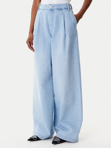 Armani Exchange Jeansy XW001105 AF14494 MB003 Niebieski Wide Leg. Niebieskie jeansy Armani Exchange, bez wzorów, z bawełny. Za 809.99 zł.