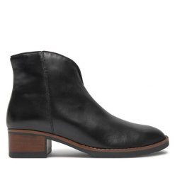 Botki Gabor. Czarne botki Gabor, bez wzorów, bez obcasa, na płaskiej podeszwie, bez zapięcia. Za 499.99 zł.