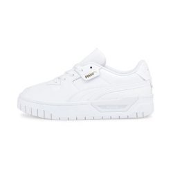 Buty damskie sportowe do chodzenia Puma CALI DREAM. Białe buty treningowe Puma, bez wzorów, z gumy, bez zapięcia, tenisowe. Za 268.00 zł.