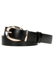 Wojas Skórzany pasek w kolorze czarnym rozmiar: 85. Czarne paski Wojas, bez wzorów, z materiału. Za 87.40 zł.