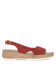 Lasocki Sandały WI16-3087-01 Czerwony. Czerwone sandały Lasocki, bez wzorów, ze skóry, bez obcasa, na płaskiej podeszwie, bez zapięcia. Za 159.99 zł.