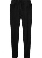 Legginsy w prążek. Czarne legginsy bonprix, bez wzorów. Za 37.99 zł.