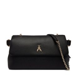 Torebka Patrizia Pepe. Czarne torebki klasyczne Patrizia Pepe, bez wzorów, klasyczne, bez dodatków. Za 1,529.00 zł.