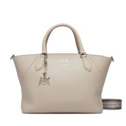Torebka Armani Exchange. Brązowe torebki klasyczne Armani Exchange, bez wzorów, klasyczne, bez dodatków. Za 729.99 zł.