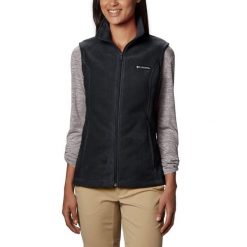 Bezrękawnik Sportowy Damski Columbia Benton Springs. Czarne kamizelki Columbia, s, bez wzorów, sportowe, bez ramiączek, bez kaptura, trekkingowe. Za 155.99 zł.