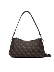 Guess Torebka Noelle II Mini HWQG96 72730 Brązowy. Brązowe torebki klasyczne Guess, z aplikacjami, ze skóry, bez dodatków. Za 589.99 zł.