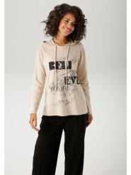 Aniston Bluza w kolorze beżowym rozmiar: 48. Brązowe bluzy z kapturem Aniston, bez wzorów, z kapturem. Za 95.99 zł.