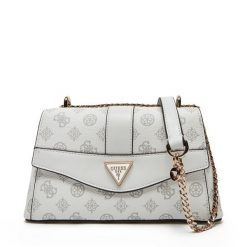 Torba Guess. Białe kopertówki Guess, z aplikacjami, wizytowe, bez dodatków. Za 379.99 zł.