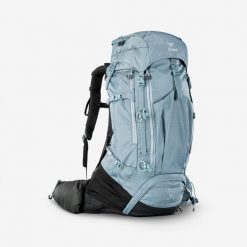 Plecak trekkingowy damski MT500 Air 45+10 l. Czarne plecaki SIMOND, bez wzorów, z poliamidu, bez dodatków. Za 489.99 zł.