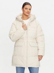 Tommy Jeans Kurtka puchowa Vail DW0DW18842 Beżowy Regular Fit. Brązowe kurtki Tommy Jeans, l, bez wzorów, z jeansu, bez kaptura. Za 799.99 zł.