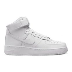 Buty Nike Air Force 1 High W DD9624-100 białe. Białe buty treningowe Nike, bez wzorów, z gumy, bez zapięcia, Nike Air Force. Za 1,012.48 zł.