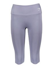 Gymshark Legginsy sportowe "Training Cropped" w kolorze fioletowym rozmiar: XS. Różowe legginsy Gymshark, bez wzorów, z materiału, sportowe. Za 52.92 zł.