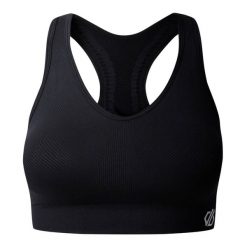 Biustonosz Sportowy React Dla Kobiet. Czarne biustonosze sportowe Dare 2b, bez wzorów. Za 91.99 zł.