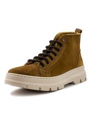 Natural world Skórzane botki w kolorze jasnobrązowym rozmiar: 44. Brązowe botki Natural World, bez wzorów, bez obcasa, bez zapięcia. Za 118.84 zł.