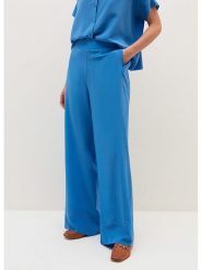 STEFANEL Spodnie w kolorze niebieskim rozmiar: 46. Niebieskie spodnie materiałowe Stefanel, bez wzorów, z jedwabiu. Za 179.22 zł.