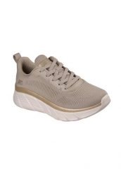 Buty SKECHERS BOBS B FLEX HI FLYING HI Beżowy. Brązowe buty trekkingowe Skechers, bez wzorów, z materiału, bez zapięcia, na fitness i siłownię. Za 282.99 zł.