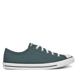 Trampki Converse. Zielone trampki Converse, bez wzorów, retro, bez zapięcia. Za 209.99 zł.