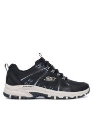 Skechers Trekkingi ARCH FIT HILLCREST 180359/BKNT Czarny. Czarne buty trekkingowe Skechers, bez wzorów, ze skóry, bez zapięcia, trekkingowe. Za 379.99 zł.