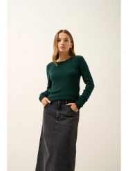 Just Cashmere Kaszmirowy sweter "Joyce" w kolorze ciemnozielonym rozmiar: L. Zielone swetry Just Cashmere, l, bez wzorów, z kaszmiru, bez ramiączek. Za 434.99 zł.