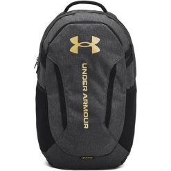 Plecak Under Armour Hustle. Czarne plecaki Under Armour, bez wzorów, z materiału, bez dodatków. Za 276.50 zł.
