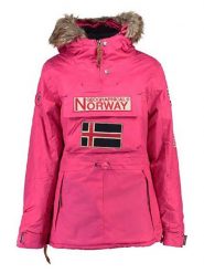 Geographical Norway Parka "Boomera" w kolorze różowym rozmiar: S. Różowe kurtki Geographical Norway, s, bez wzorów, z futra, bez kaptura. Za 193.24 zł.