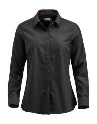 Clique koszula Oxford Garland damska długi rękaw 100% bawełna – black. Czarne koszule CLIQUE, m, bez wzorów, z bawełny, bez kołnierzyka, bez ramiączek. Za 229.65 zł.