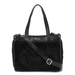 Czarna Torebka Big Star Elegancki Kuferek Damski. Czarne torebki klasyczne BIG STAR, bez wzorów, z materiału, eleganckie, na ramię, bez dodatków. Za 161.99 zł.