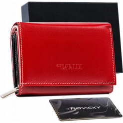 Portfel skórzany Cavaldi czerwony RD-02-GCL-0320 RE-MU. Czerwone portfele 4U Cavaldi, bez wzorów, ze skóry. Za 69.99 zł.