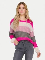 JDY Sweter Badut 15211499 Różowy Regular Fit. Czerwone swetry JDY, s, bez wzorów, z syntetyku, bez ramiączek. Za 59.99 zł.