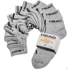 Head Elements Skarpetki Sneaker 11-pack Melange szary 39-42. Szare skarpetki Head, bez wzorów, z materiału. Za 183.99 zł.