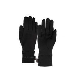 Rękawiczki trekkingowe Strath. Czarne rękawiczki TREKMATES, bez wzorów, z dzianiny, sportowe. Za 149.99 zł.