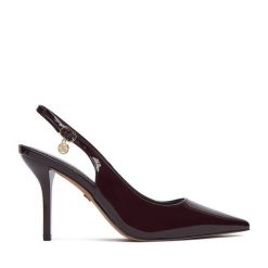 Szpilki Nine West. Czerwone szpilki Nine West, bez wzorów, bez obcasa, na szpilce, bez zapięcia. Za 229.99 zł.