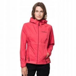 Kurtka Damska Tasman 2l. Czerwone kurtki Jack Wolfskin, l, bez wzorów, z materiału, z kapturem. Za 648.99 zł.