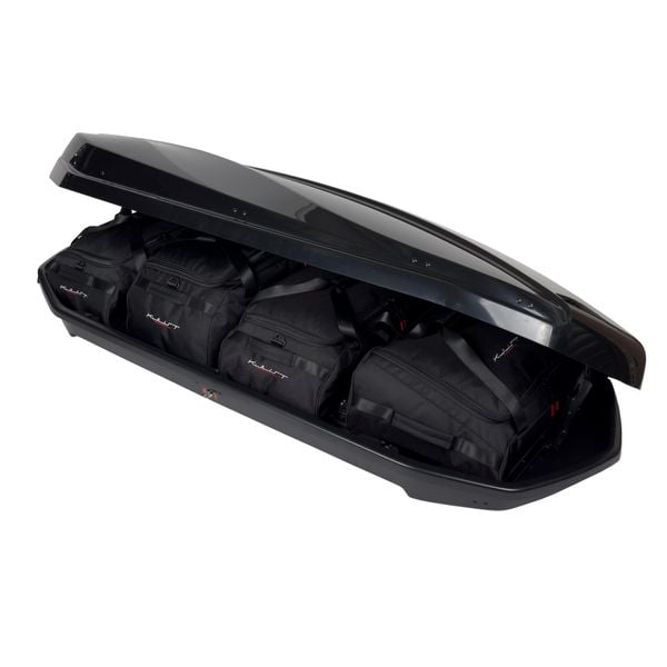 Torby Do Boksu Dachowego Junior Strike 440 4Szt Kjust. Czarne torby podróżne KJUST, bez wzorów. Za 788.00 zł.