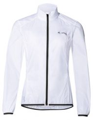 Kurtka rowerowa W Matera Air Jacket. Białe kurtki Vaude, bez wzorów, z materiału, bez kaptura, rowerowe. Za 365.35 zł.