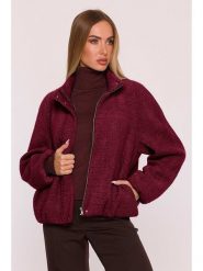 Made of emotion Kurtka przejściowa w kolorze bordowym rozmiar: S/M. Czerwone kurtki Made Of Emotion, m, bez wzorów, bez kaptura. Za 309.99 zł.