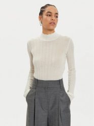 IVY OAK Sweter Kacy Rose IO113151 Écru Slim Fit. Czerwone swetry IVY & OAK, xl, bez wzorów, z wełny, bez ramiączek. Za 459.99 zł.
