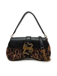Just Cavalli Torebka 78RA4BA1 ZSC01 Czarny. Czarne torebki klasyczne Just Cavalli, bez wzorów, ze skóry, bez dodatków. Za 639.99 zł.
