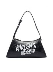 Karl Lagerfeld Jeans Torebka B3W30288 Czarny. Czarne torebki klasyczne Karl Lagerfeld Jeans, bez wzorów, z jeansu, bez dodatków. Za 549.99 zł.