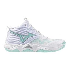 Damskie buty halowe Mizuno Wave Momentum Elite Mid. Białe buty do biegania Mizuno, bez wzorów, bez zapięcia, do biegania, mizuno wave. Za 603.50 zł.