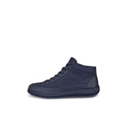 Wysokie trampki damskie Ecco Soft Zero. Czarne trampki ECCO, bez wzorów, z materiału, eleganckie, bez zapięcia. Za 557.35 zł.
