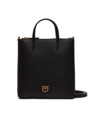 Pinko Torebka Mini Shopper AI 24-25 PCPL 102746 A0F1 Czarny. Czarne shopper bag Pinko, bez wzorów, ze skóry, bez dodatków. Za 869.99 zł.