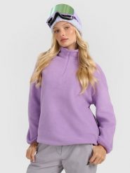 4F Polar ze stójką oversize damski - fioletowy XL. Fioletowe bluzy z polaru 4f, xl, bez wzorów, z materiału. Za 149.99 zł.