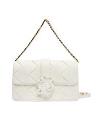 Just Cavalli Torebka 80RA4BM1 ZSD88 Biały. Białe kopertówki Just Cavalli, bez wzorów, ze skóry, wizytowe, bez dodatków. Za 829.99 zł.