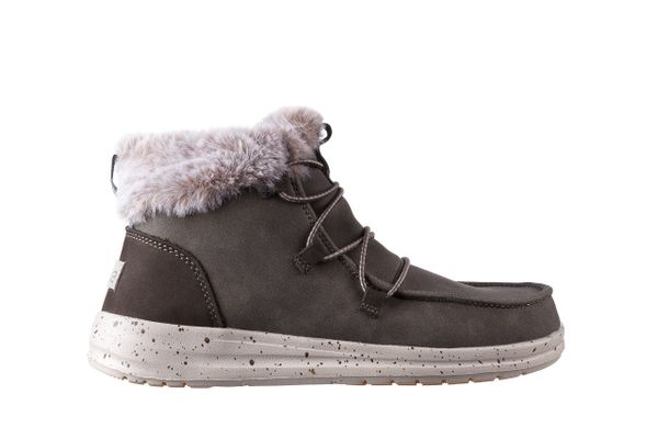 Śniegowce HeyDude Eloise Bruno 003194, Zielony, Skóra naturalna - 36. Zielone śniegowce HeyDude, bez wzorów, z nubiku, bez zapięcia. W wyprzedaży za 179.10 zł.